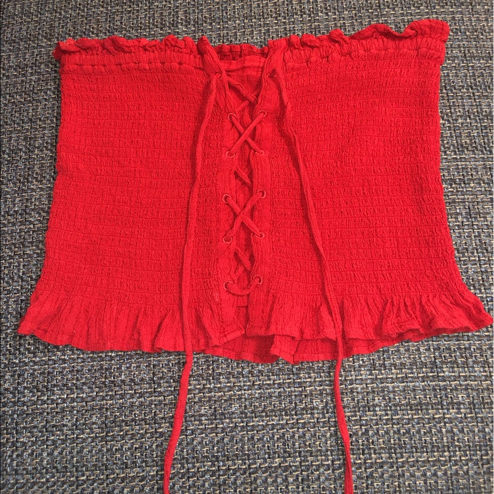 Red American Eagle Tube Top